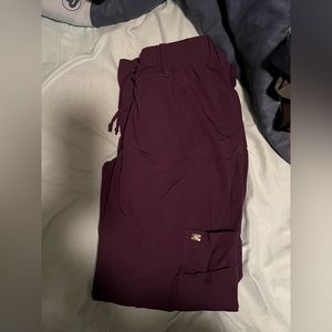 Greys Anatomy Signature Scrub Pants, Size Small, Dark Purple